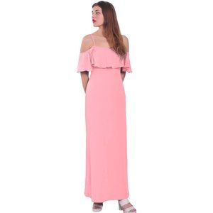 Light Pink Cold Shoulder Dress